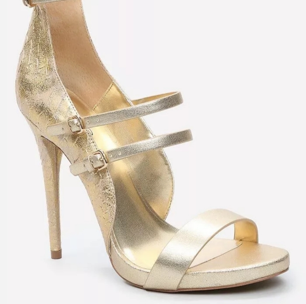 Cayla Gold Vegan High Heels!